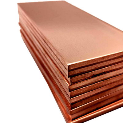 H60 Copper Cathode Sheets 20mm Red Copper Plate 250mm Bending
