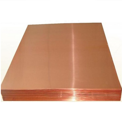 H63 Large Copper Sheet Plate Metal 500mm 1000mm Bright Annealing