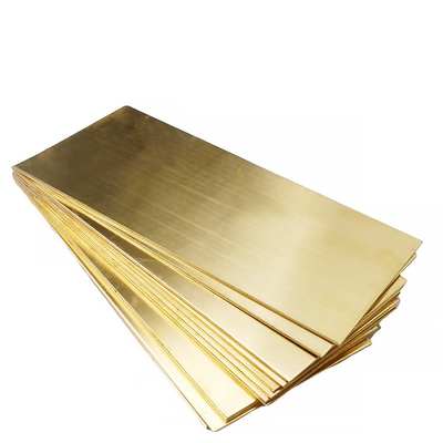 H63 Large Copper Sheet Plate Metal 500mm 1000mm Bright Annealing